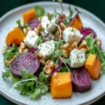 Harvest Fall Salad with Caramelized Shallot Dressing Recipe First Image First Image