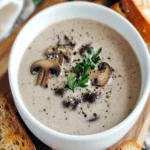 Creamy Mushroom Brie Soup: A Cozy Delight for Dinner First Image First Image