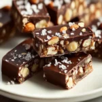 Dark Chocolate and Sea Salt Nut Bars First Image First Image