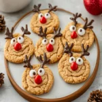 Peanut Butter Reindeer Cookies First Image First Image