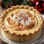 Christmas Eve Cinnamon-Vanilla Custard Pie First Image First Image