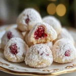 Irresistible Raspberry Almond Snowball Cookies in 3 Easy Steps First Image First Image