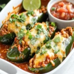 Turkey Enchilada Stuffed Poblanos Rellenos First Image First Image