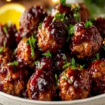 Best Christmas Cranberry Meatballs First Image First Image