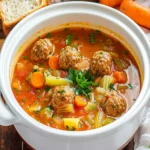 Crock Pot Italian Meatball Soup First Image First Image