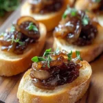 Indulge in Caramelized Onion Jam Crostini Delight First Image First Image