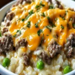 Creamy Garlic Butter Beef and Cheddar Rice Delight Recipe Magic First Image First Image