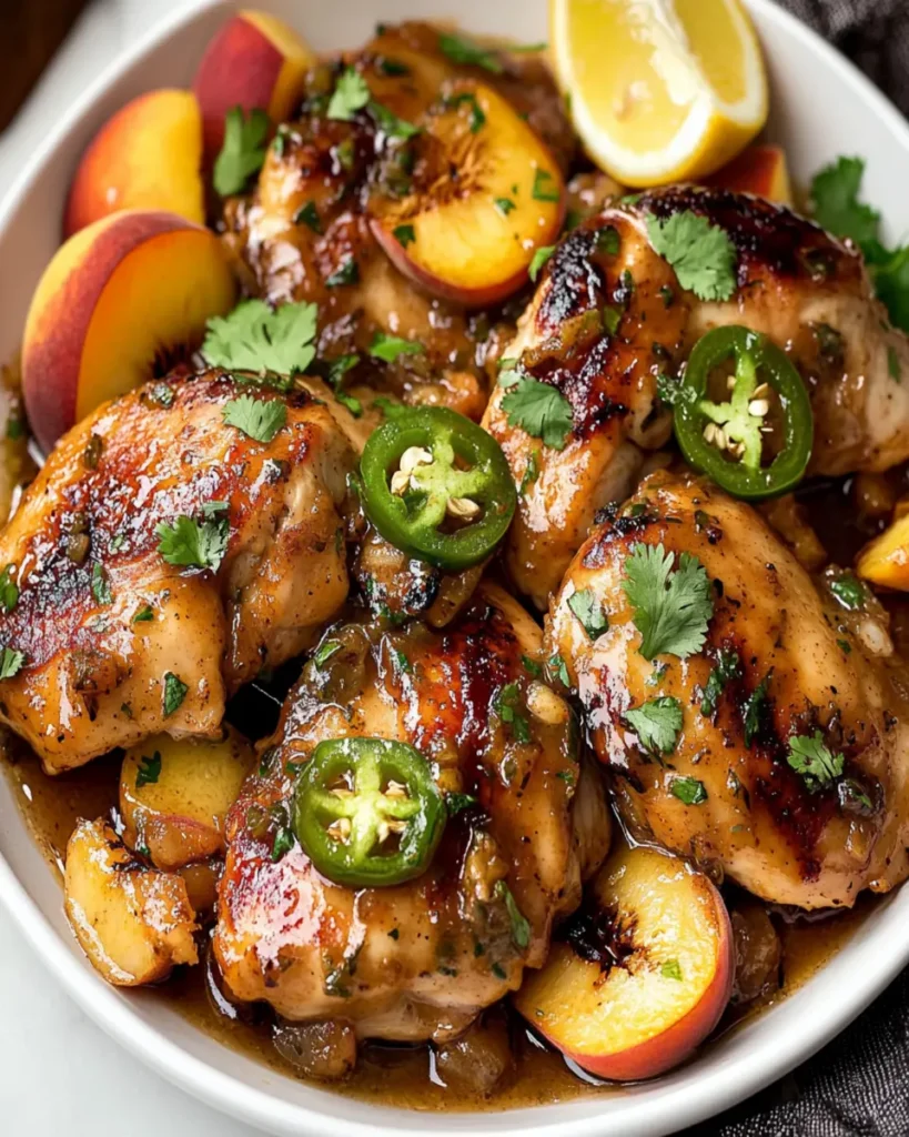 Jalapeno Peach Chicken First Image First Image