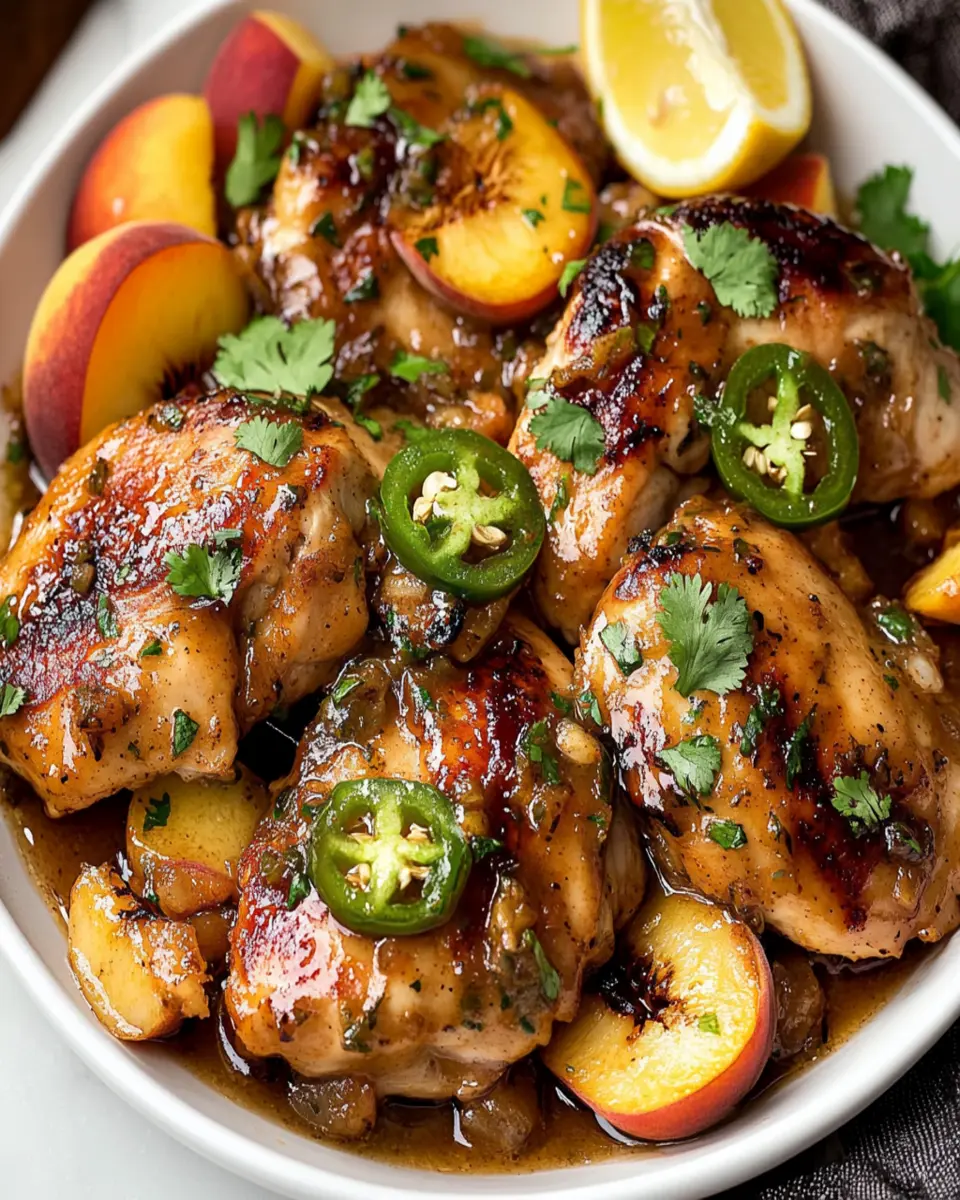 Jalapeno Peach Chicken First Image First Image