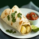 Cheesy Potato Burritos Comfort Meal Recipe First Image First Image