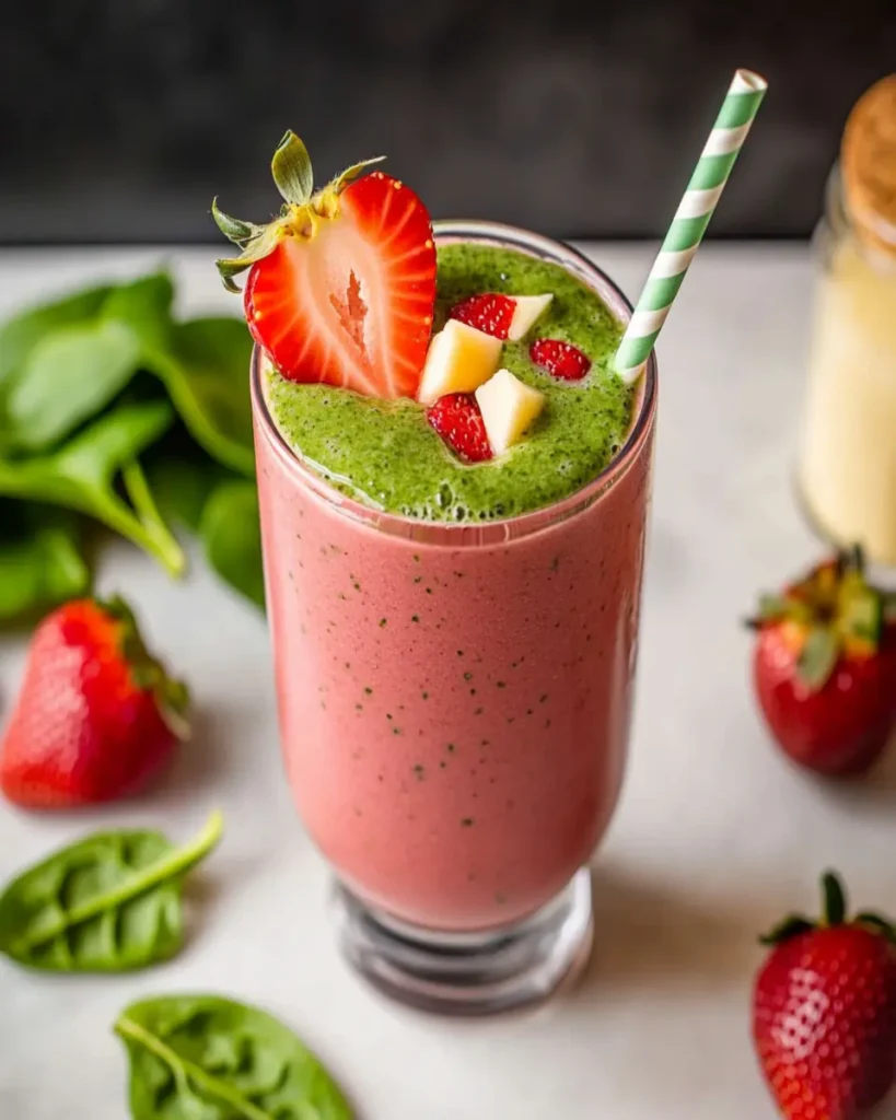 Strawberry Spinach Smoothie First Image First Image
