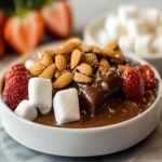 Keto Chocolate Fondue with Low-Carb Dippers First Image First Image
