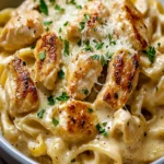 Creamy Chicken Garlic Parmesan Pasta First Image First Image