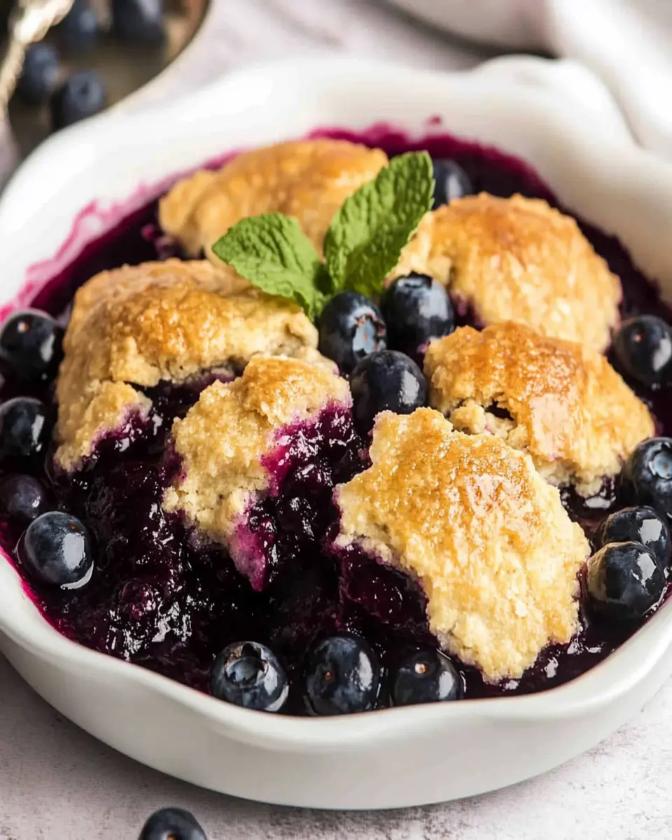 Keto Blueberry Cobbler First Image First Image