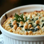 Creamy Chickpea Brown Rice Spinach Casserole for Cozy Nights First Image First Image