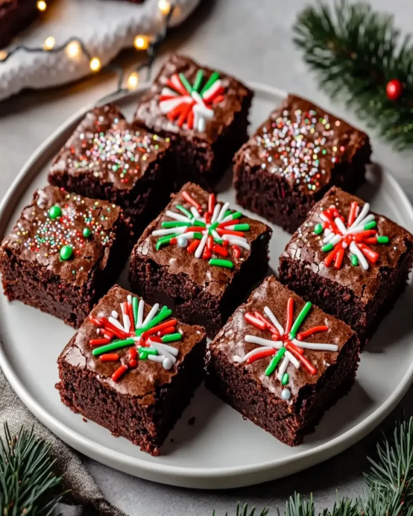 Easy Christmas Present Brownies: Festive, Fudgy & Fun! First Image First Image