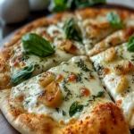 Cheesy Basil and Garlic Pizza First Image First Image