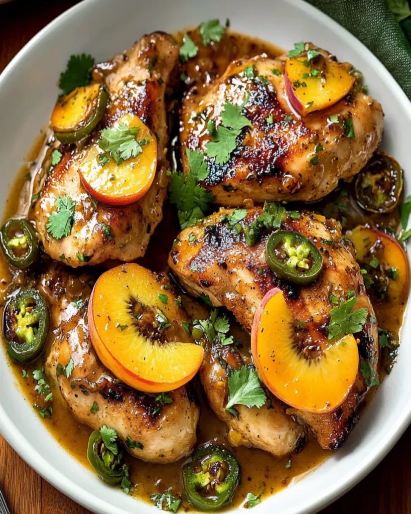 Jalapeno Peach Chicken First Image First Image