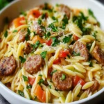 Italian Sausage Orzo: A Creamy Comfort Food Recipe! First Image First Image