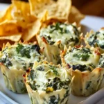 Delicious Spinach and Artichoke Dip Cups for Easy Entertaining First Image First Image