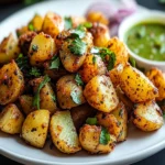 Crispy Spicy Indian Potatoes: A Flavor-Packed Vegan Treat First Image First Image