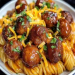 Cheddar BBQ Ranch Meatball Pasta First Image First Image