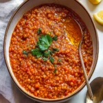 Spicy Turkish Bulgur Red Lentil Stew (Ezo Gelin Çorbası) First Image First Image