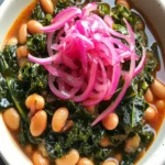 Stewed Beans and Greens With Pickled Red Onions First Image First Image
