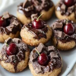 Keto Cherry Chocolate Chunk Donuts First Image First Image