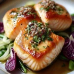 Salmon With Radicchio and Anchovy Sauce First Image First Image