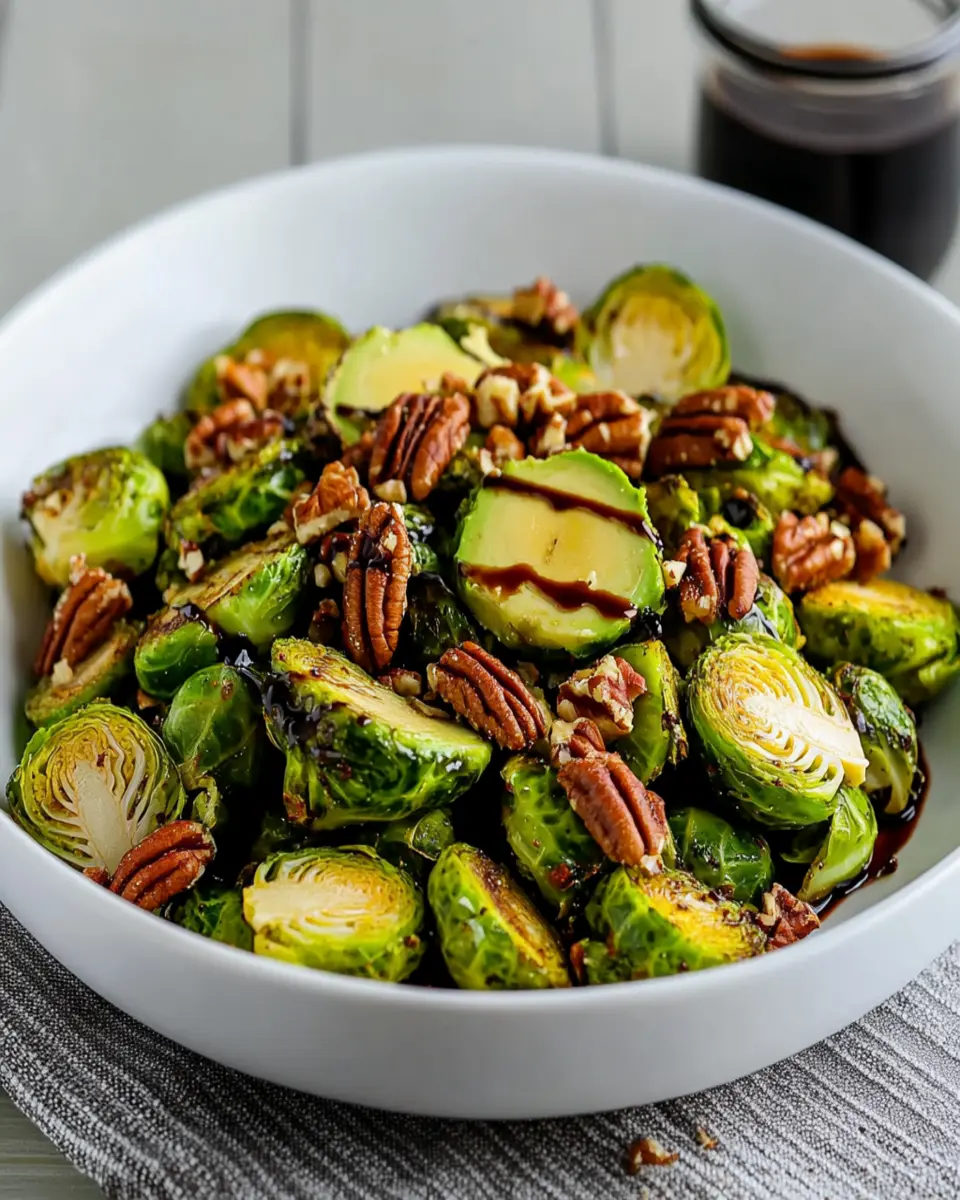 Brussels Sprouts with Avocados and Pecans First Image First Image