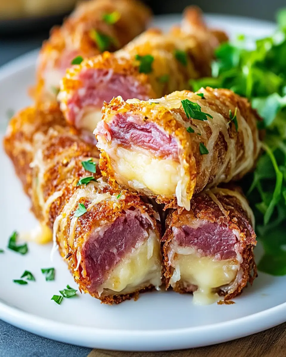 Keto Crispy Reuben Roll-Ups First Image First Image