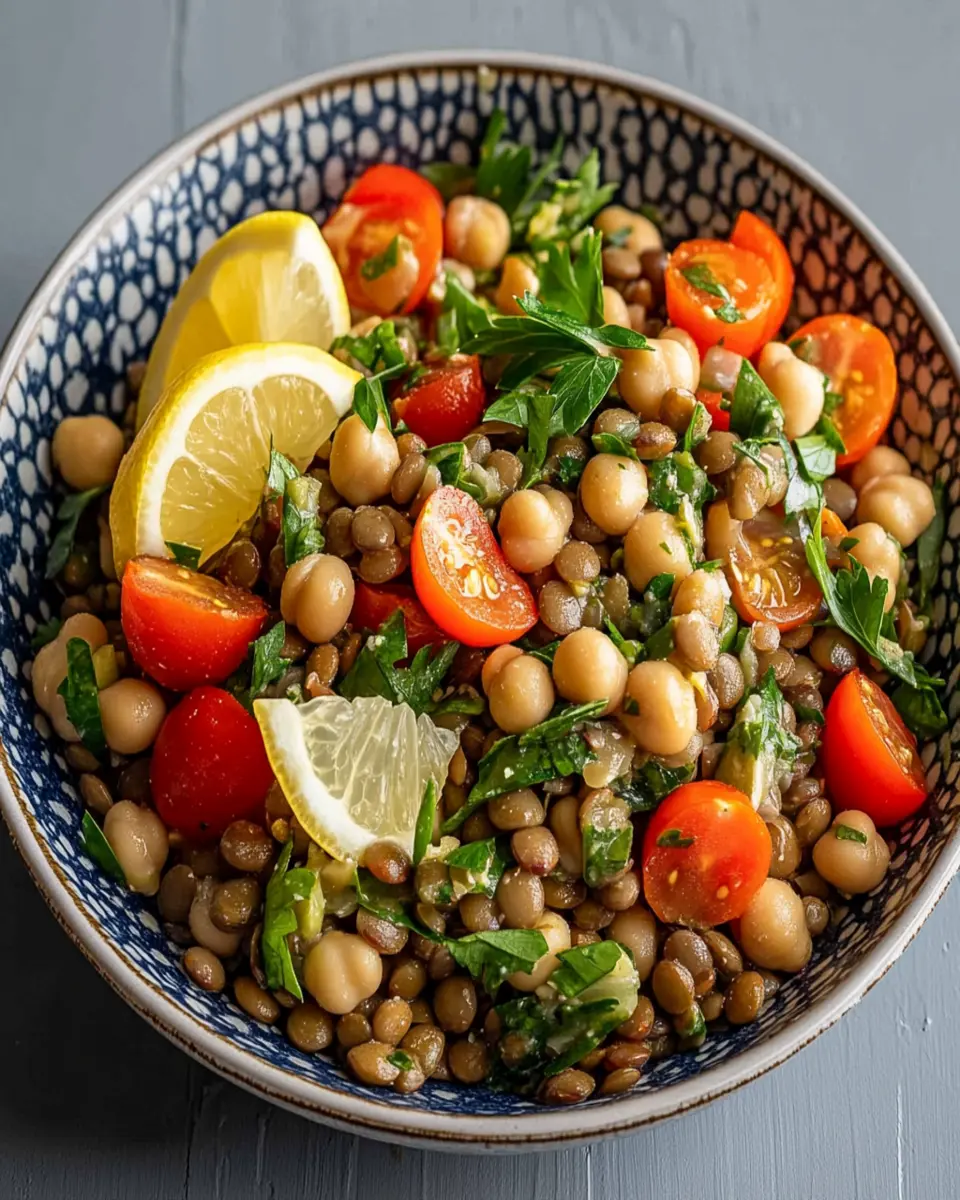 Lentil & Garbanzo Bean Salad (30 Grams Protein) First Image First Image