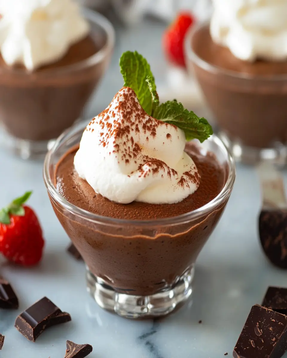 Homemade Chocolate Mousse First Image First Image