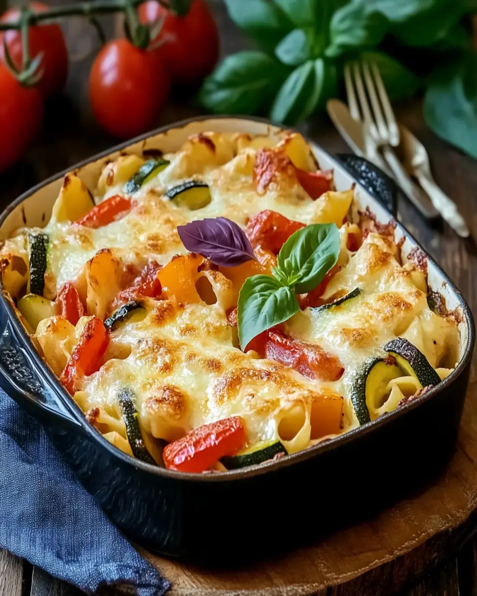 Mediterranean Vegetable Pasta Bake – A Cozy Make-Ahead Delight First Image First Image