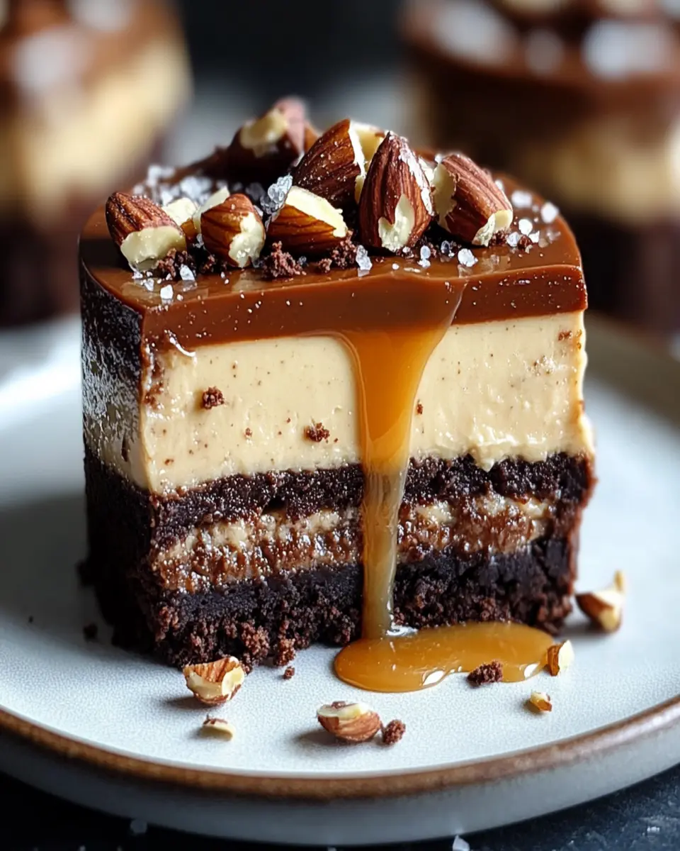Raw Caramel Brownie Cheesecake Bliss First Image First Image