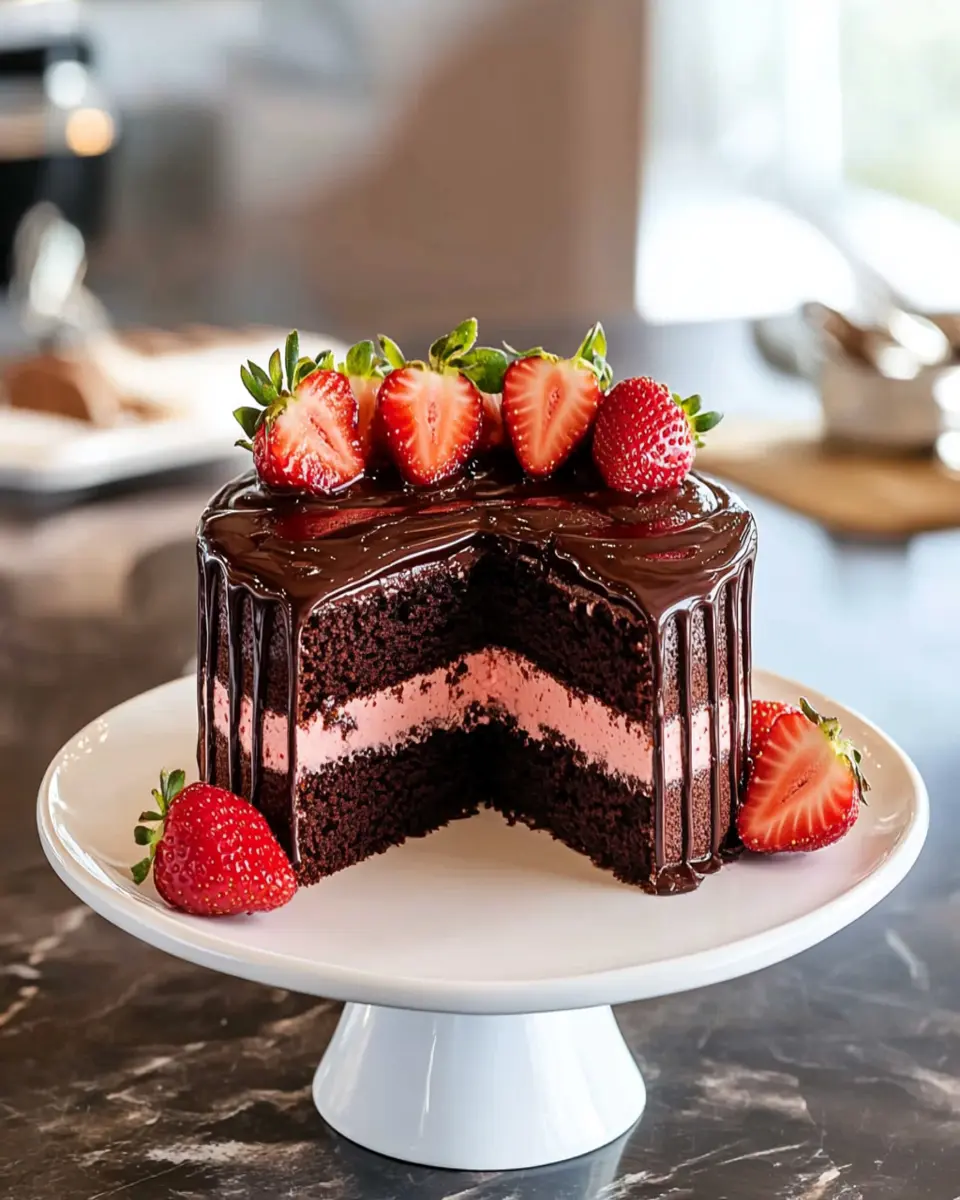 Chocolate Strawberry Cake First Image First Image