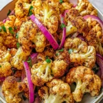 Air-Fryer Cauliflower with Red Onion and Ras al Hanout First Image First Image