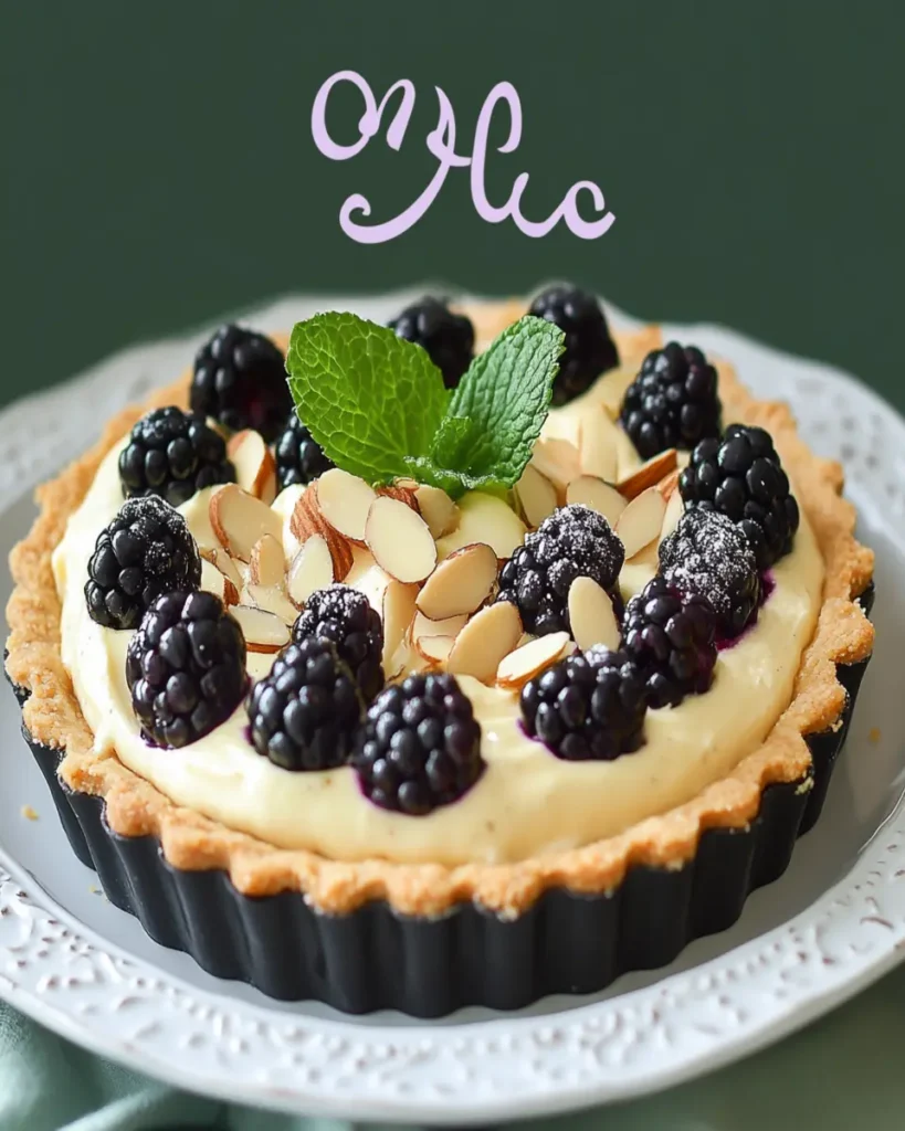 Blackberry Almond Tart with Honey Whipped Mascarpone Recipe First Image First Image