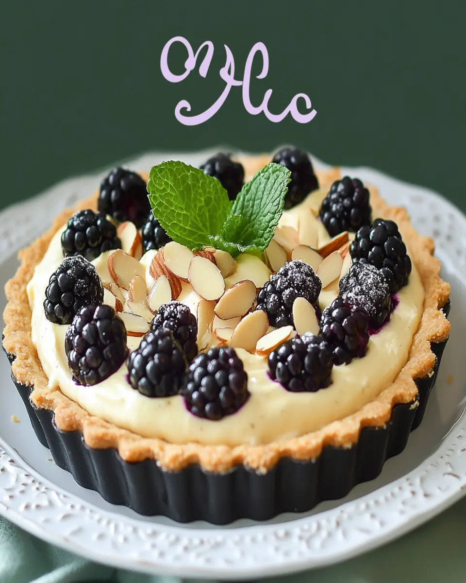 Blackberry Almond Tart with Honey Whipped Mascarpone Recipe First Image First Image