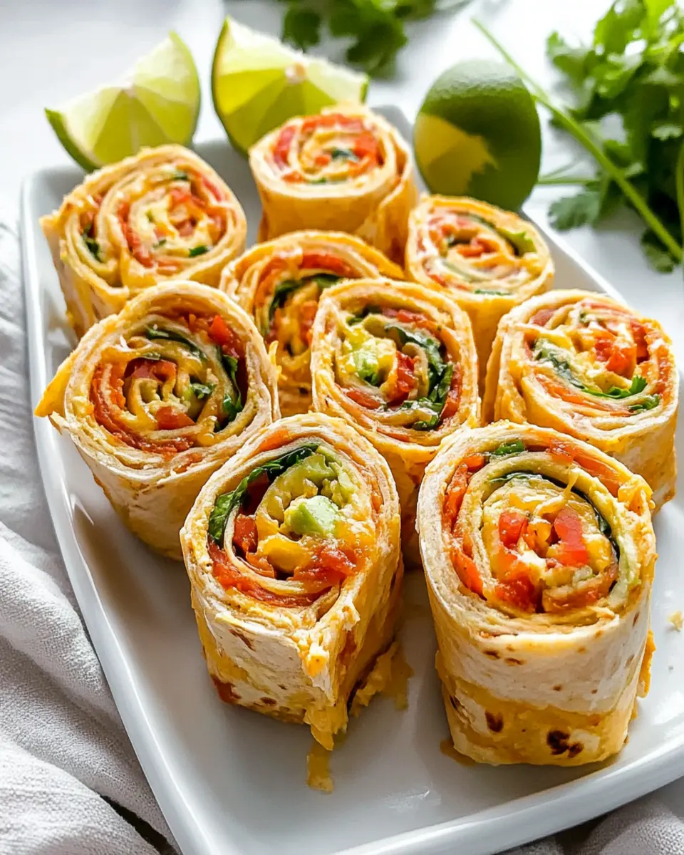 Easy Taco Pinwheels Appetizer Recipe First Image First Image