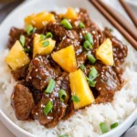 Slow Cooker Mongolian Beef with Pineapple First Image First Image