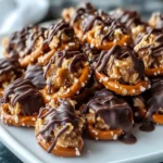 No-Bake Peanut Butter Pretzel Clusters First Image First Image