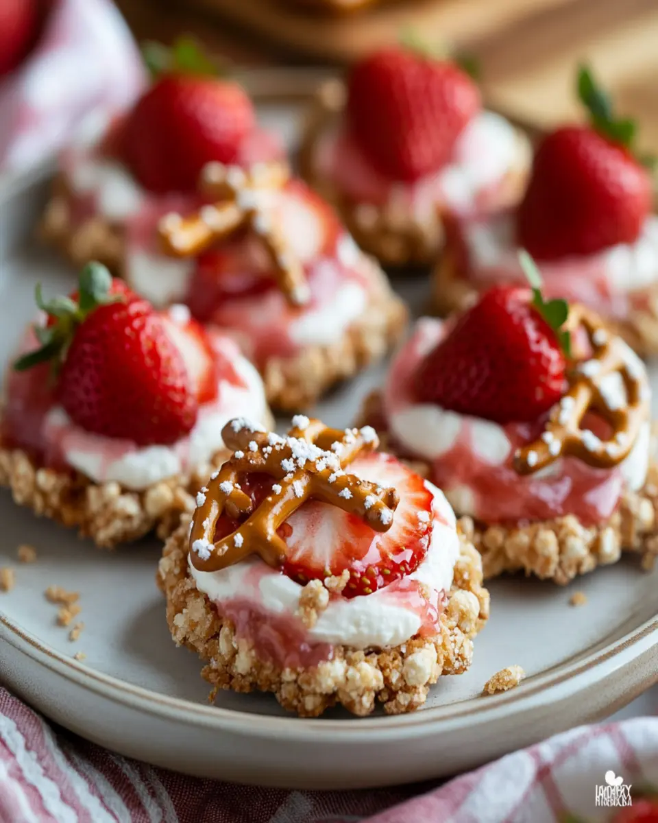 Strawberry Pretzel Cookies First Image First Image