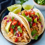 3 Ingredient Crock Pot Chicken Tacos First Image First Image