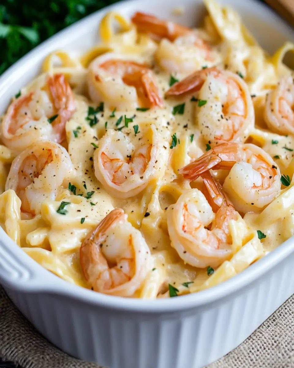 Garlic Shrimp Alfredo Bake First Image First Image