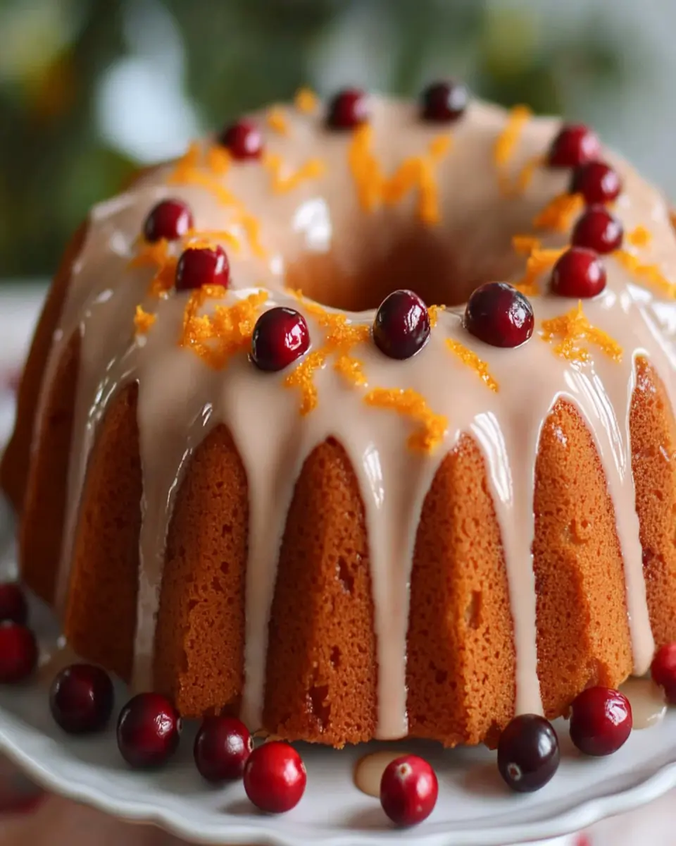 Cranberry Orange Bundt Cake First Image First Image