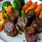 Melt-in-Your-Mouth Slow Cooker Garlic Butter Beef Bites First Image First Image