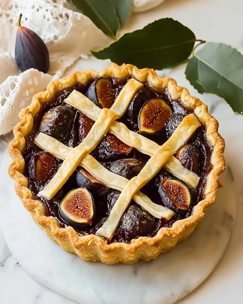 Fig Tart (Italian crostata) First Image First Image