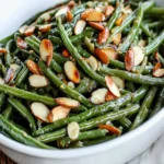 Garlic Roasted Green Beans (with Shallots and Almonds) First Image First Image
